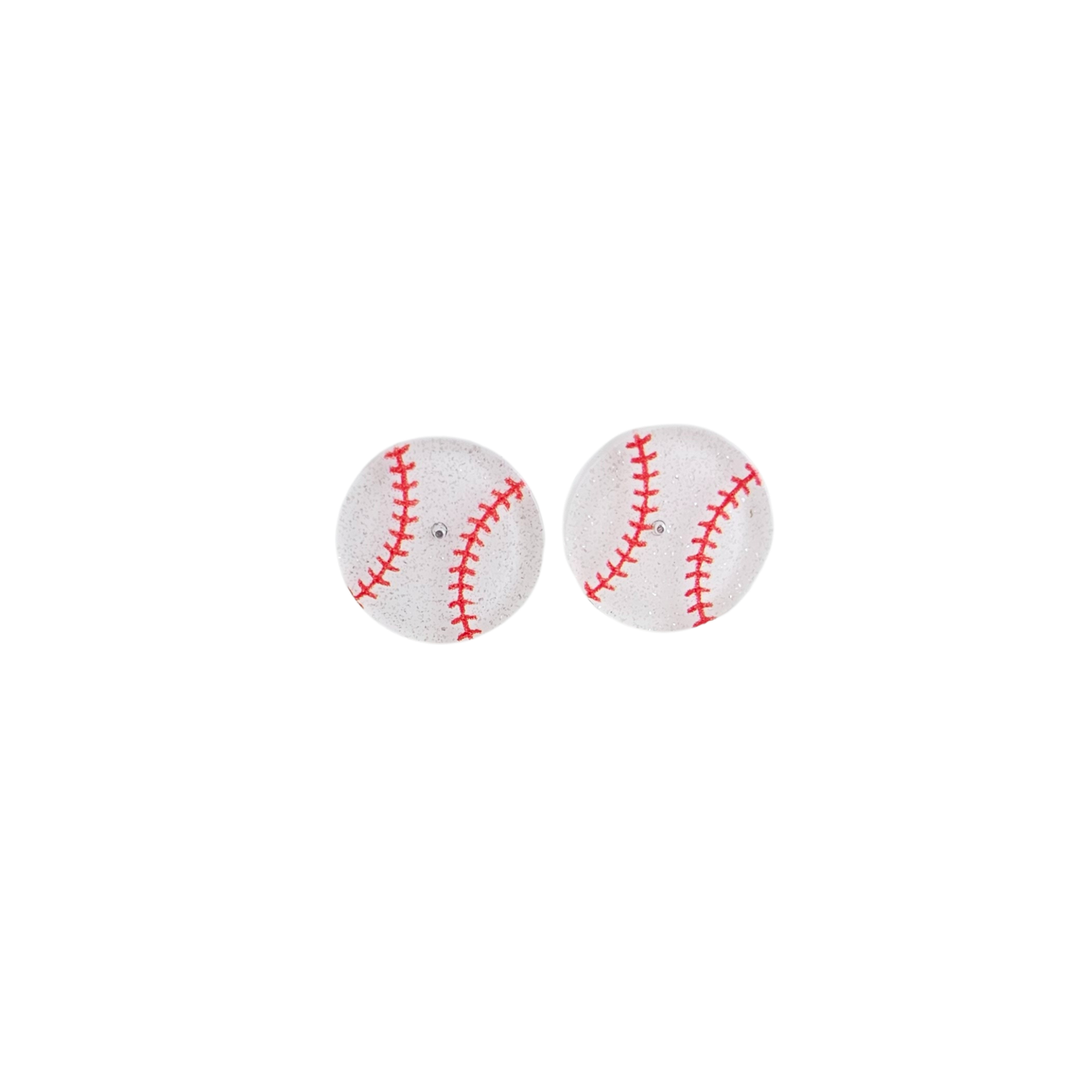Glitter Baseball Studs by Spiffy & Splendid - The Cheeky Wink