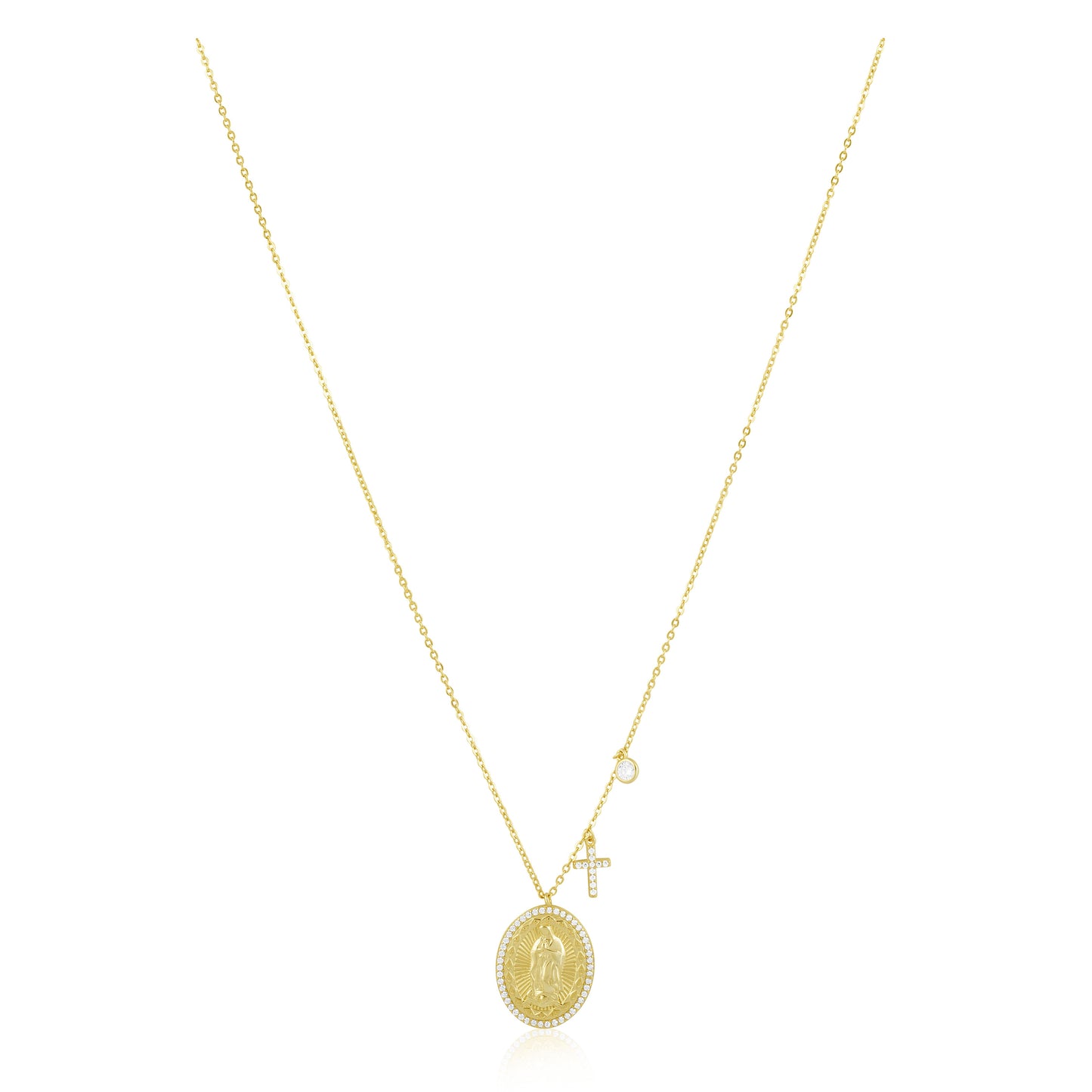 Virgin Mary Pendant Necklace
