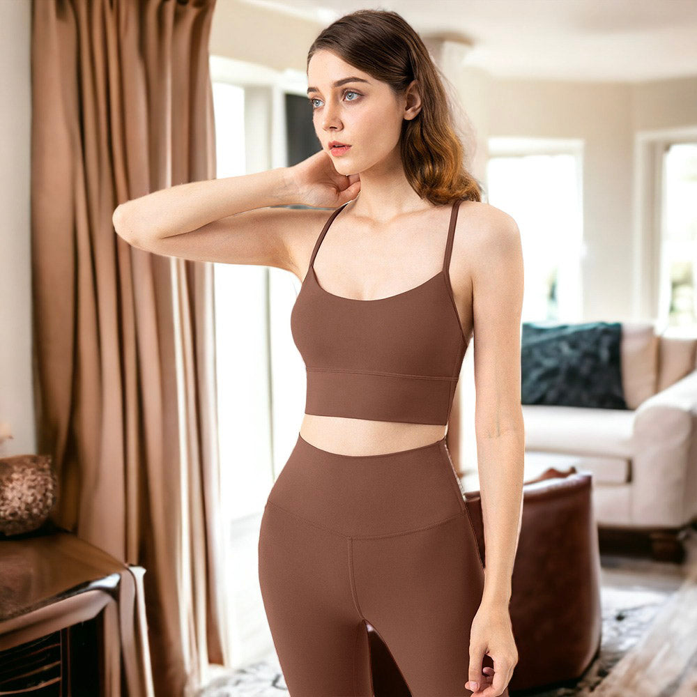 Solid Color Basic Activewear Set by Anna-Kaci