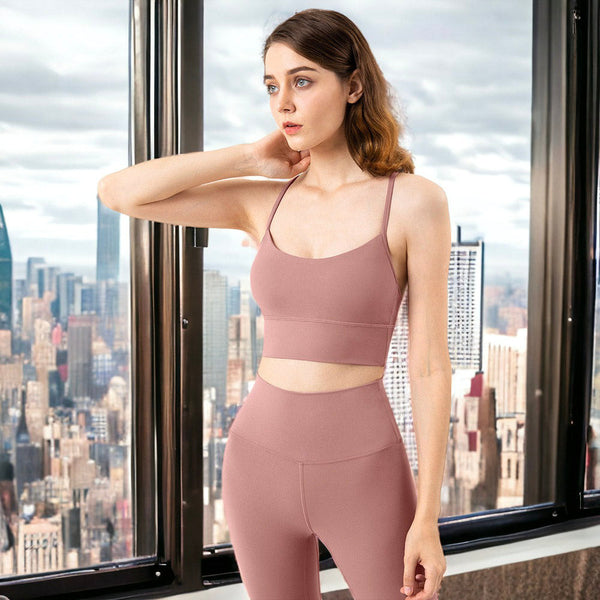 Solid Color Basic Activewear Set by Anna-Kaci