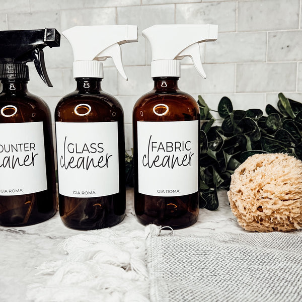 16oz Glass Cleaning Bottles by Gia Roma - The Cheeky Wink