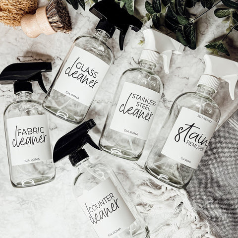 16oz Glass Cleaning Bottles by Gia Roma - The Cheeky Wink