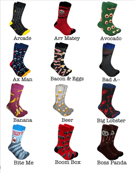 cRAZY sockS for MeN by Threaded Pear