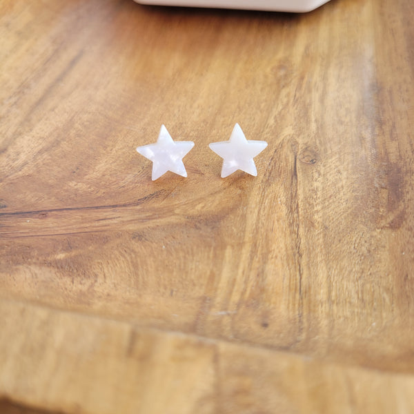 Star Studs- Pearly White by Spiffy & Splendid