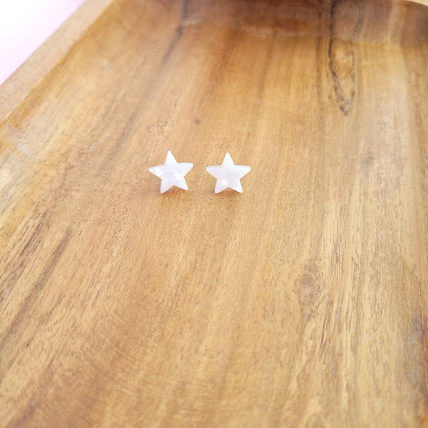 Star Studs- Pearly White by Spiffy & Splendid