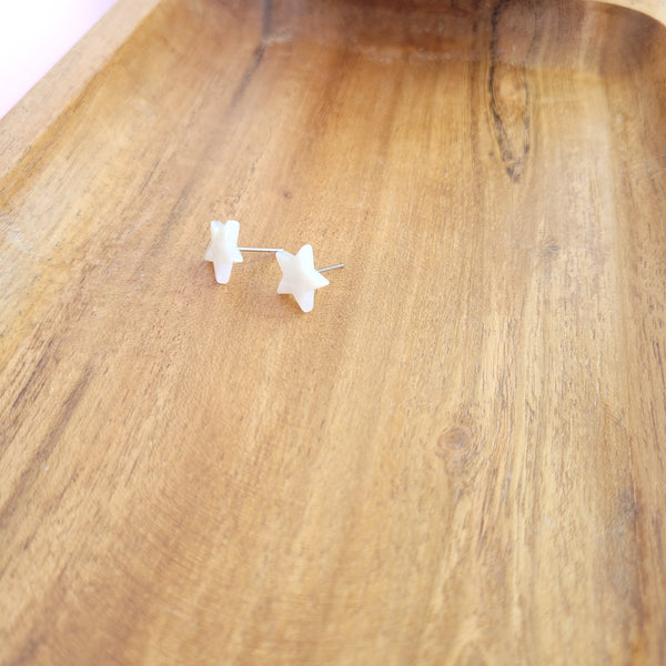 Star Studs- Pearly White by Spiffy & Splendid