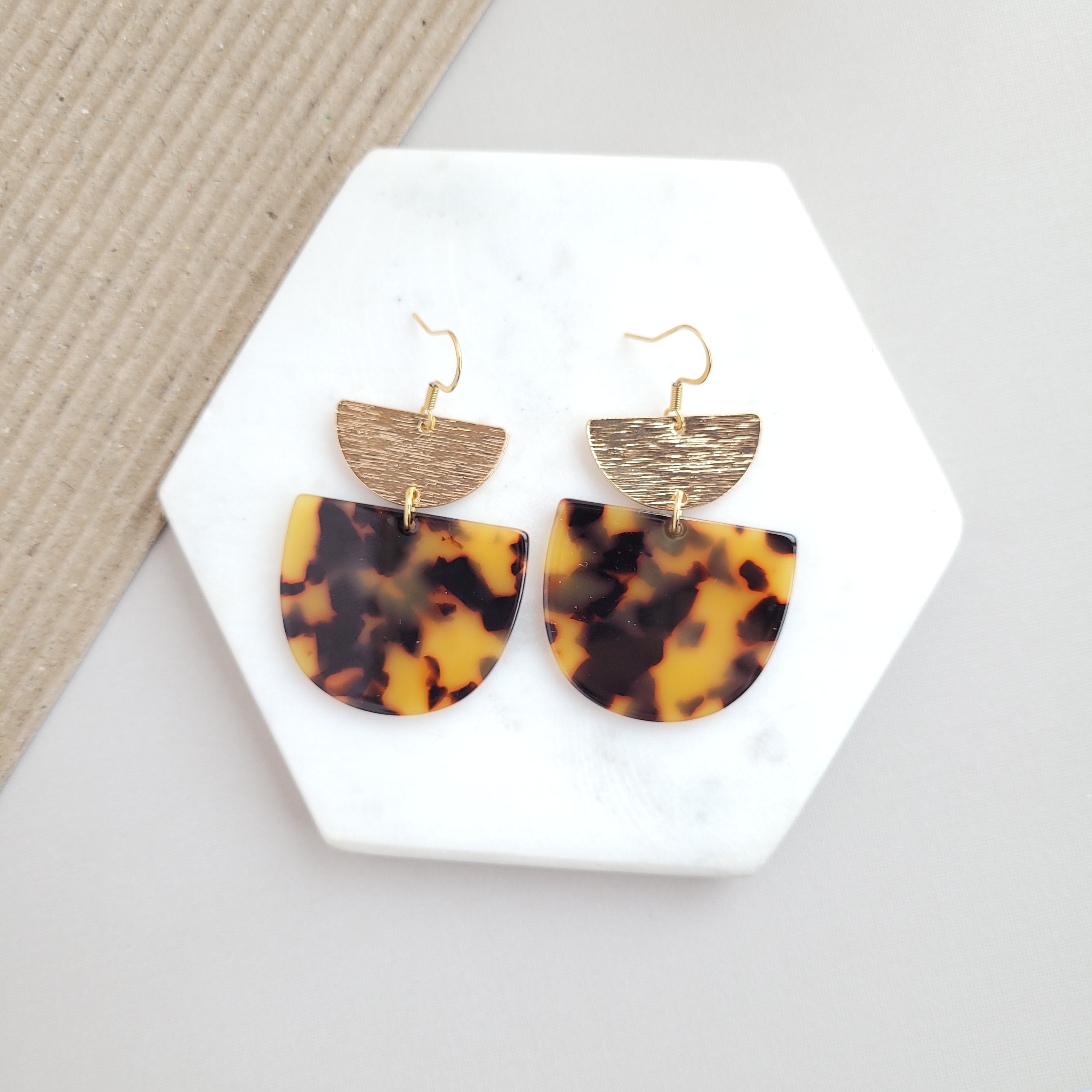 Ra Earrings - Beige - The Cheeky Wink