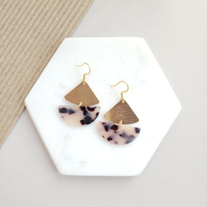 Ava Earrings - Blonde Tortoise by Spiffy & Splendid