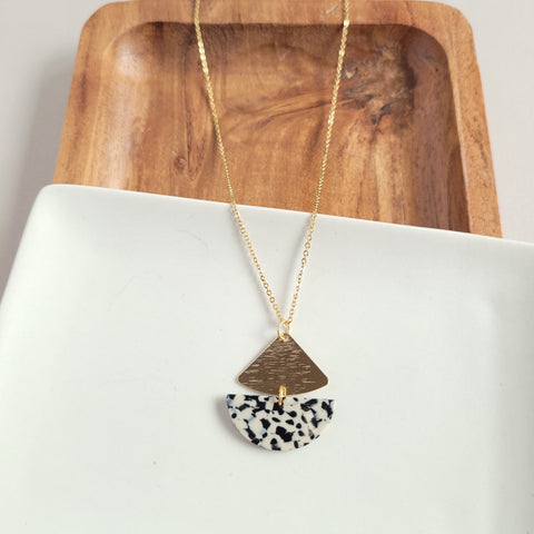 Ava Necklace - Black Dot by Spiffy & Splendid