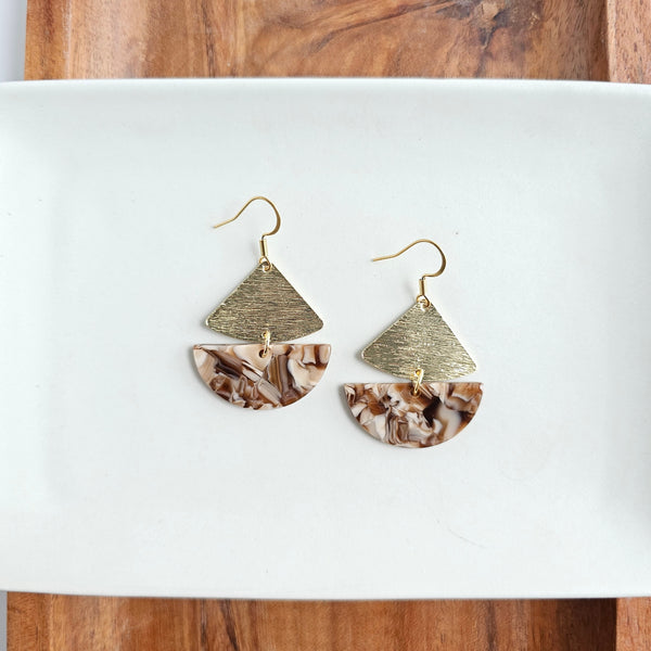 Ava Earrings - Hickory Brown by Spiffy & Splendid