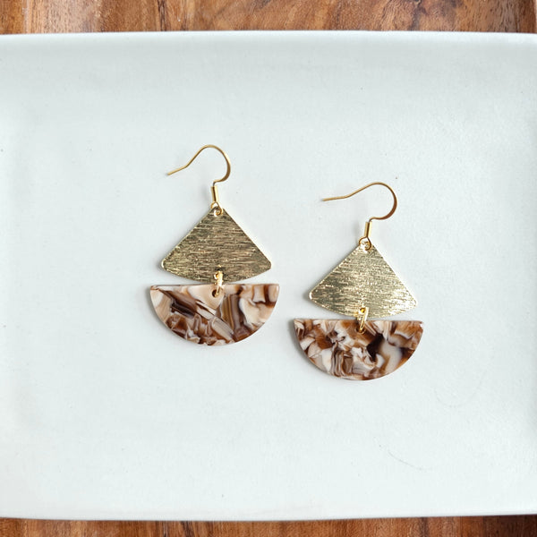 Ava Earrings - Hickory Brown by Spiffy & Splendid