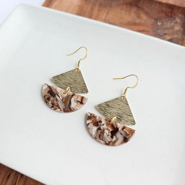 Ava Earrings - Hickory Brown by Spiffy & Splendid