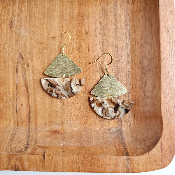 Ava Earrings - Hickory Brown by Spiffy & Splendid