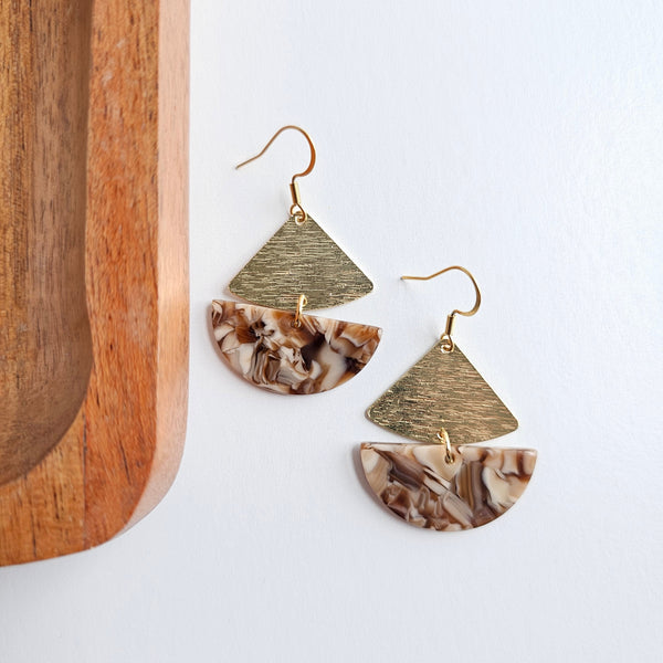 Ava Earrings - Hickory Brown by Spiffy & Splendid