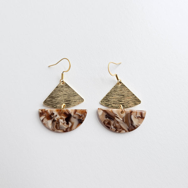 Ava Earrings - Hickory Brown by Spiffy & Splendid