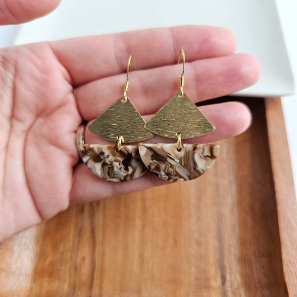 Ava Earrings - Hickory Brown by Spiffy & Splendid