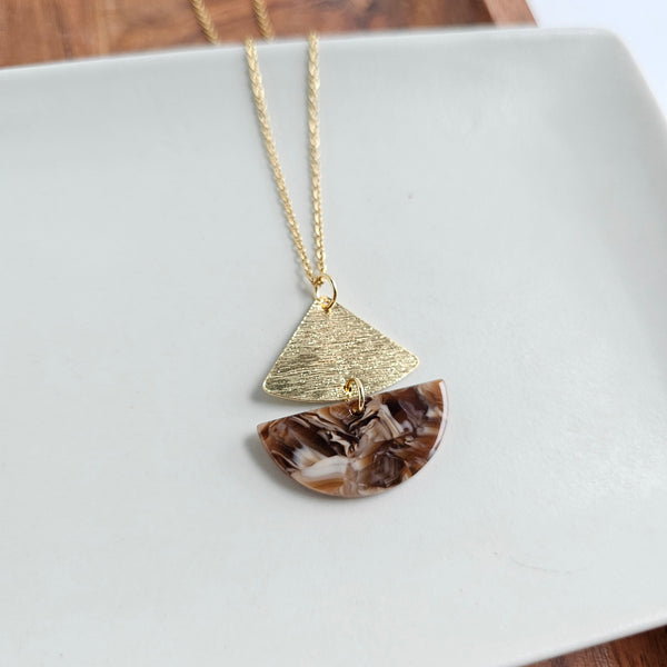 Ava Necklace - Hickory Brown by Spiffy & Splendid