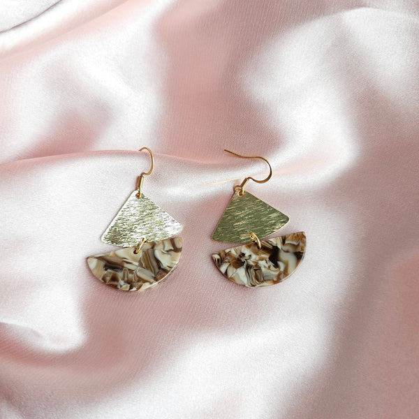 Ava Earrings - Hickory Brown by Spiffy & Splendid