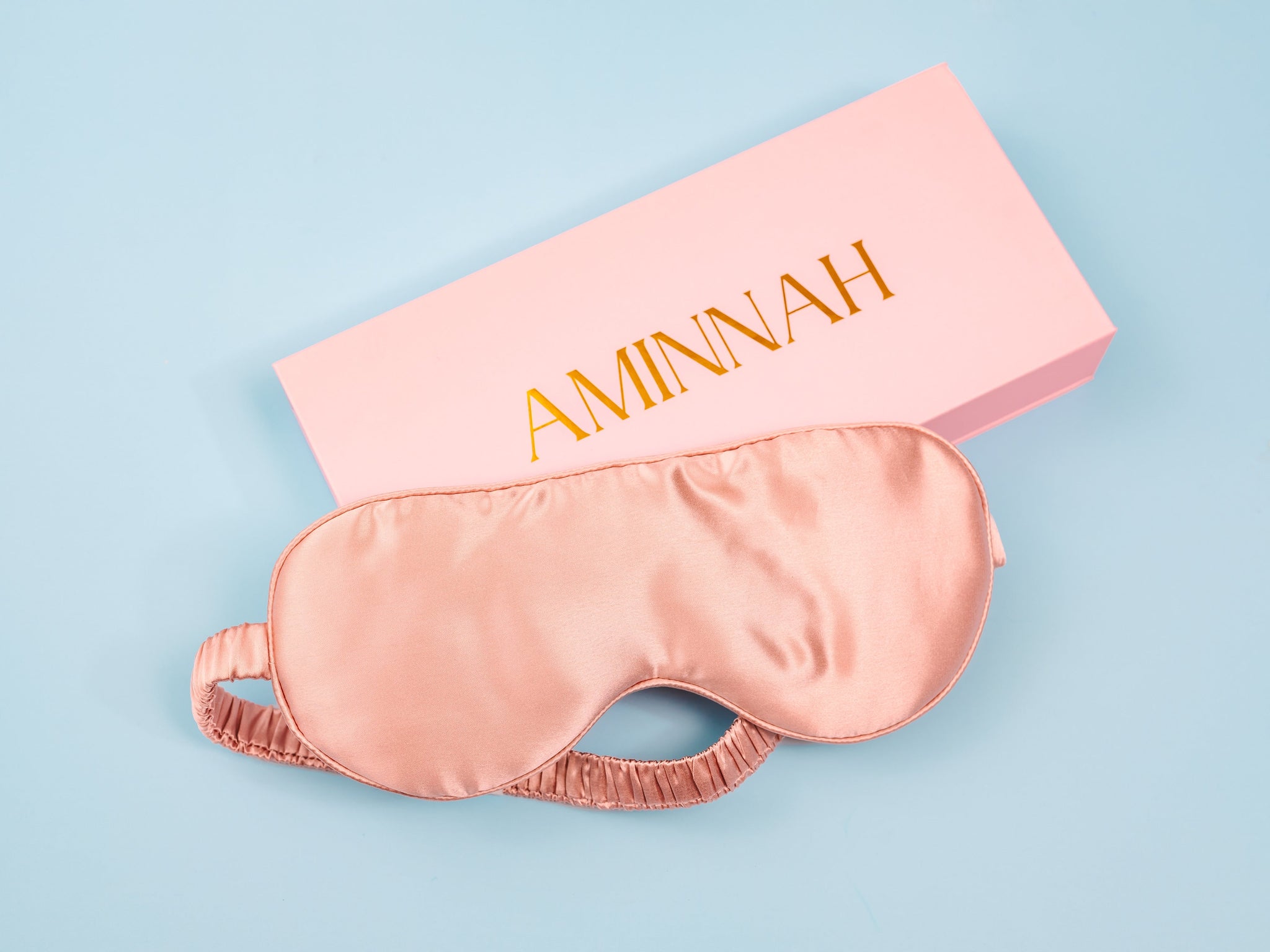 'Angels Blindfold' - 100% Mulberry Silk Sleeping Eye Mask by AMINNAH