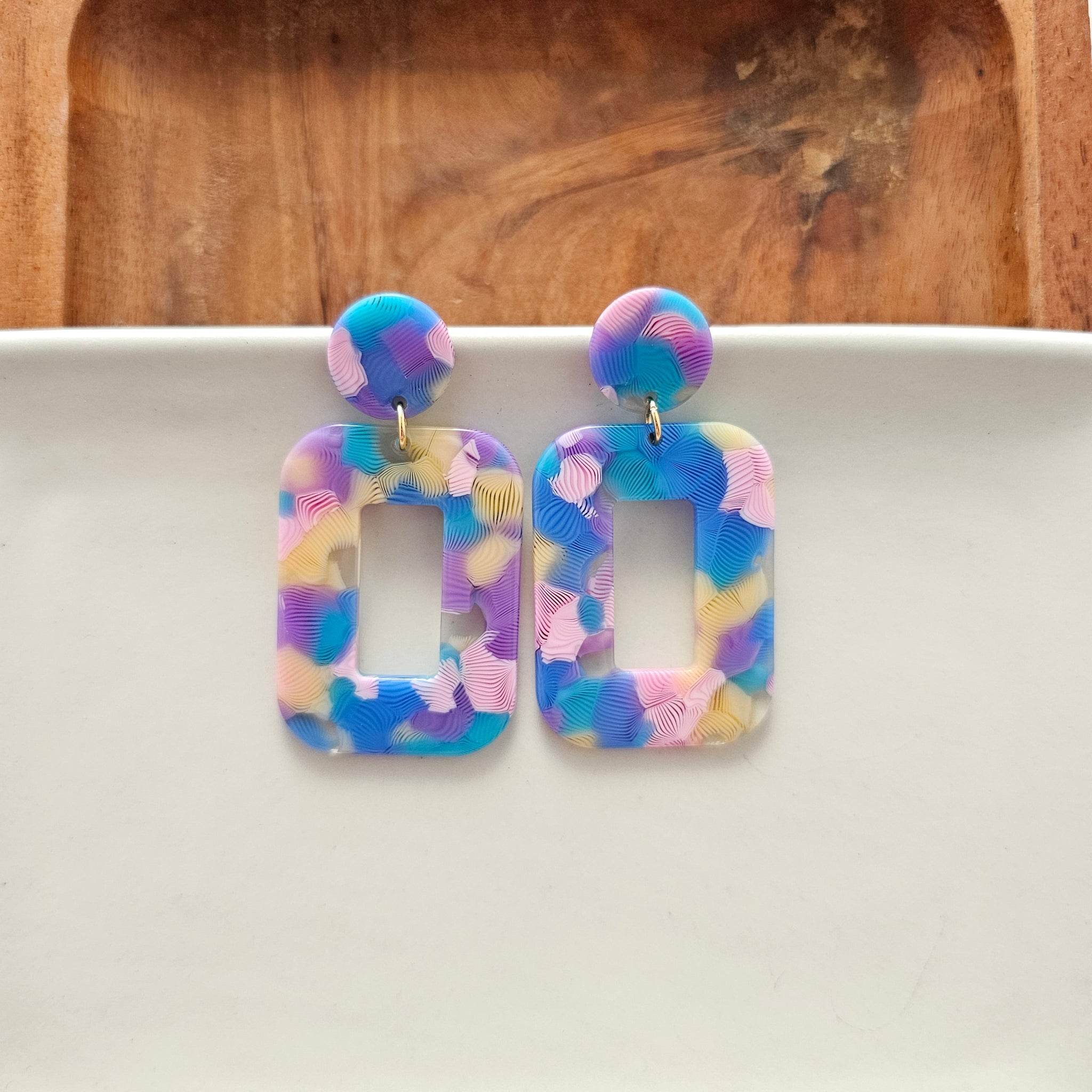 Margot Earrings - Watercolor by Spiffy & Splendid