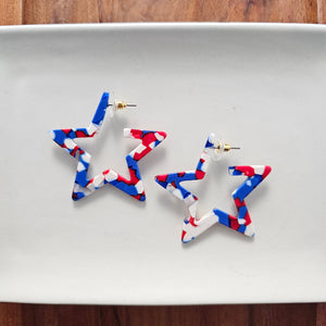 Star Hoops - Red, White & Blue by Spiffy & Splendid