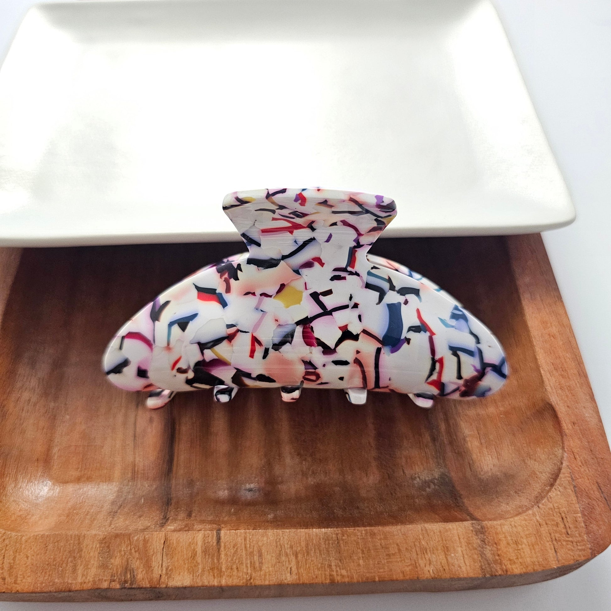 Carmen Hair Claw - Marble Confetti by Spiffy & Splendid - The Cheeky Wink