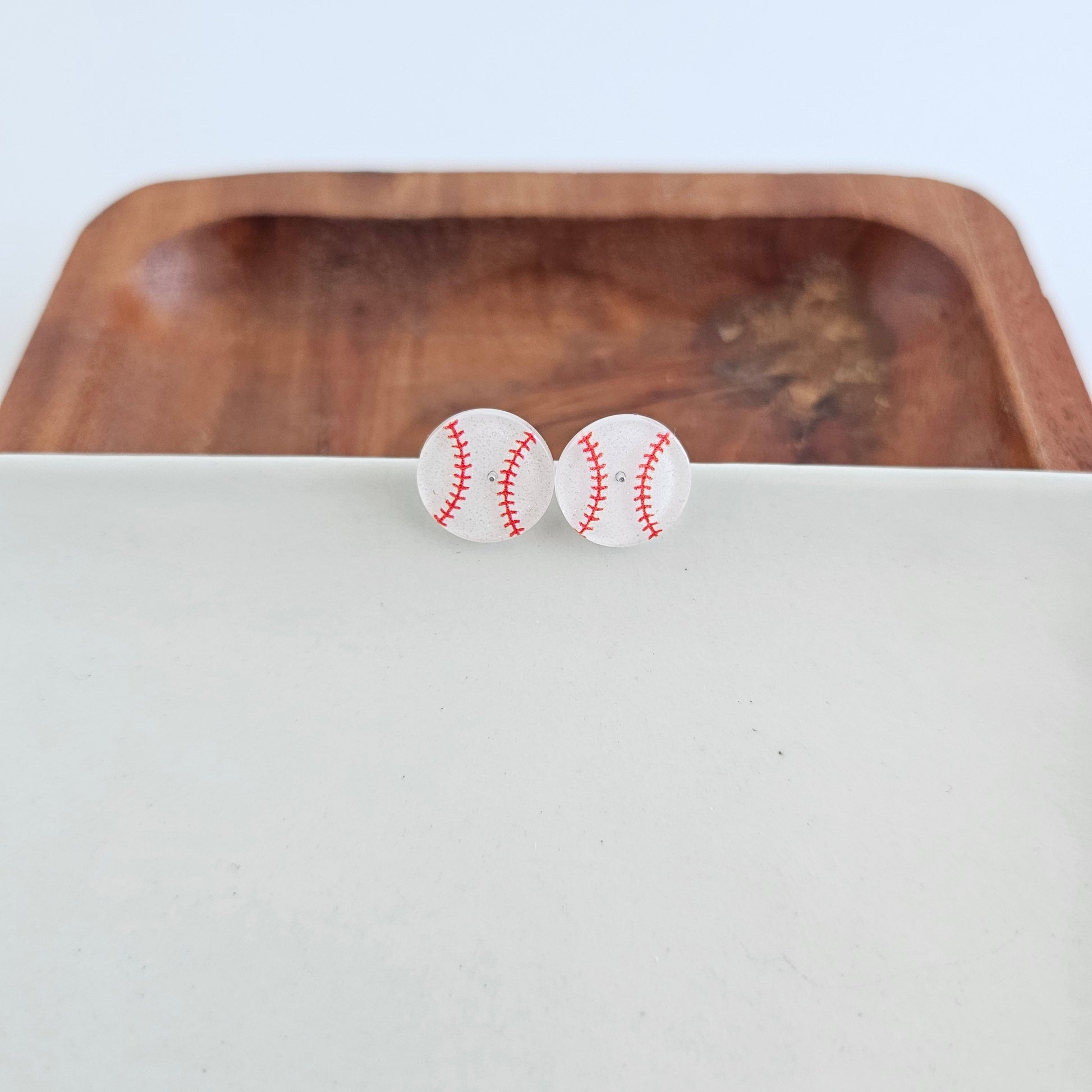 Glitter Baseball Studs by Spiffy & Splendid - The Cheeky Wink