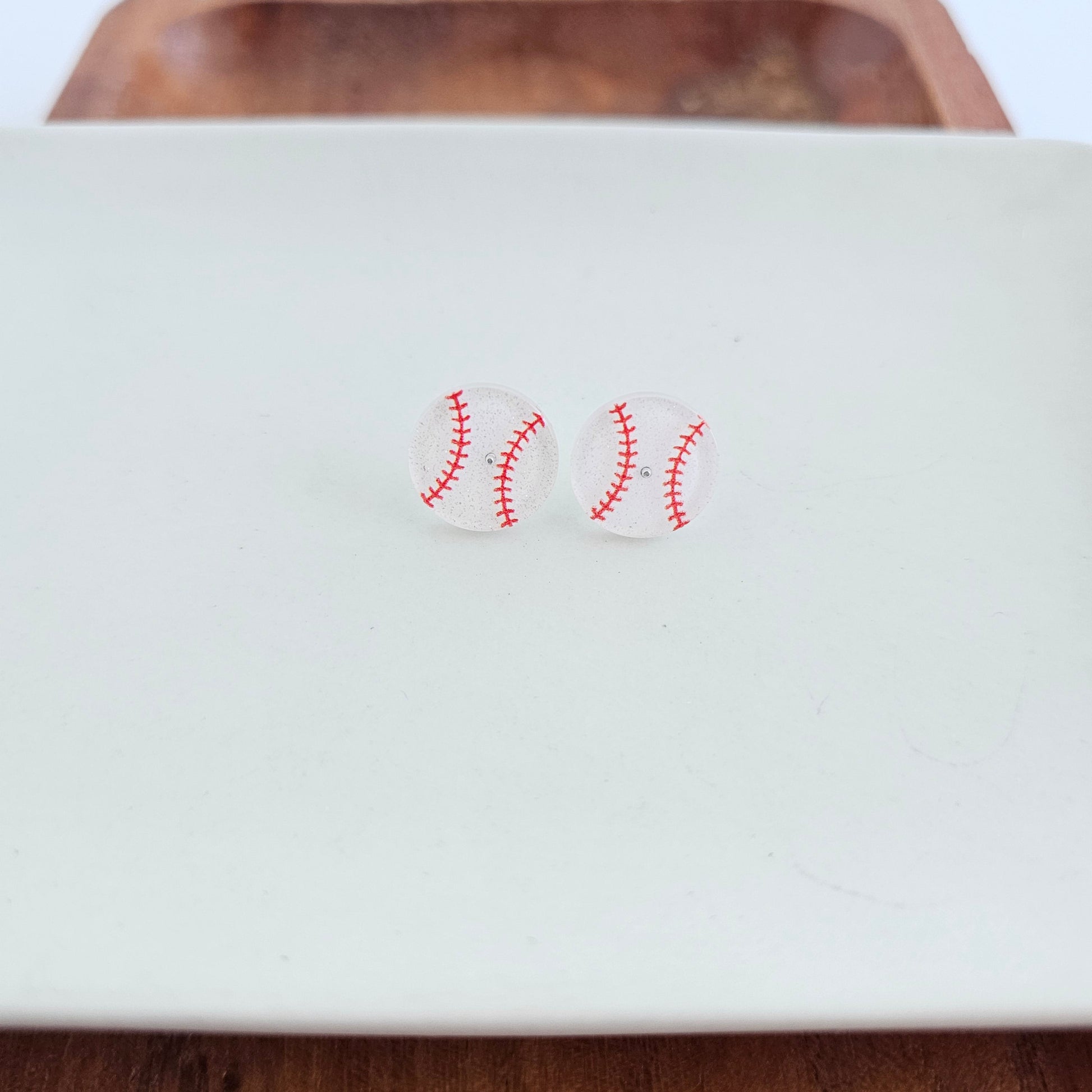 Glitter Baseball Studs by Spiffy & Splendid - The Cheeky Wink