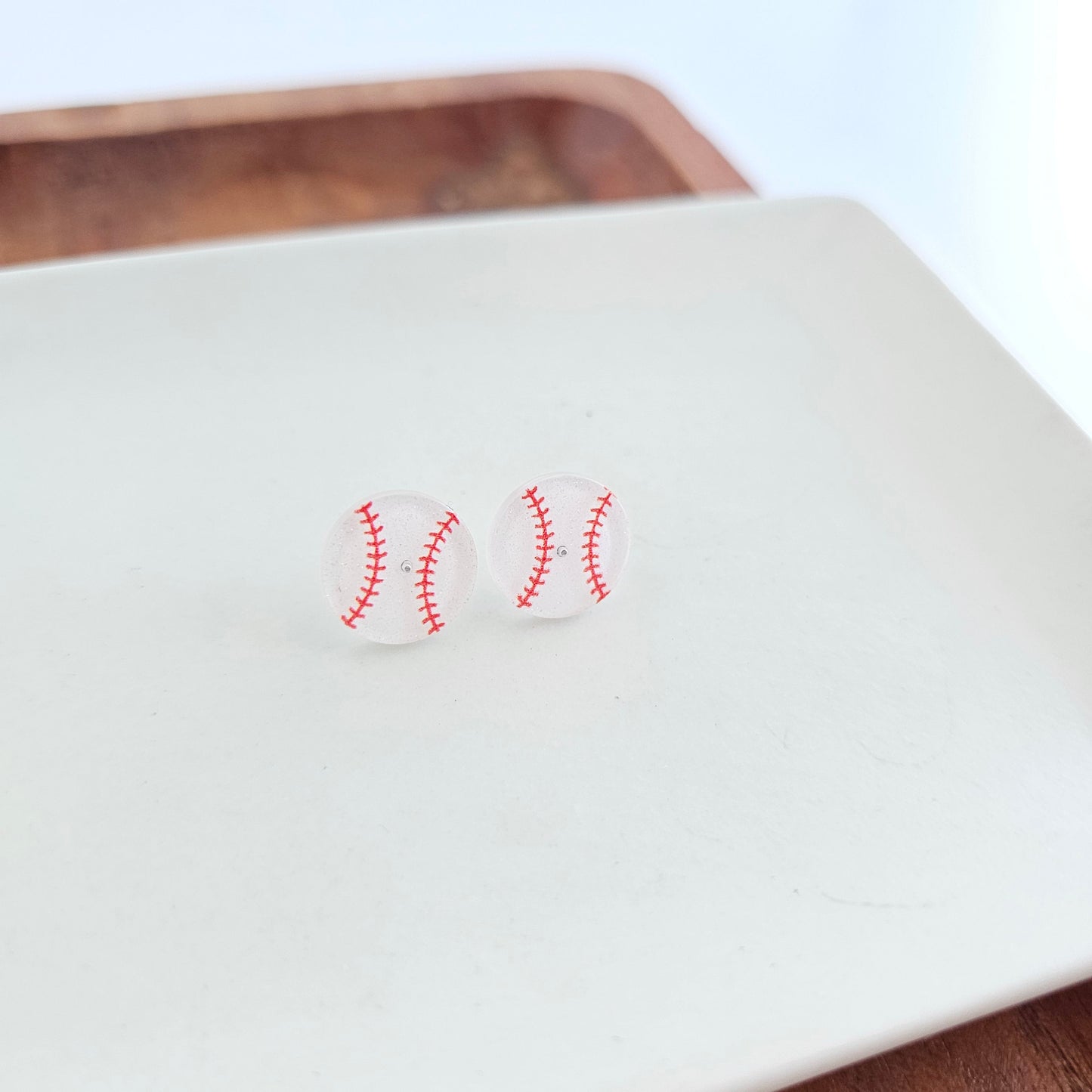 Glitter Baseball Studs by Spiffy & Splendid - The Cheeky Wink