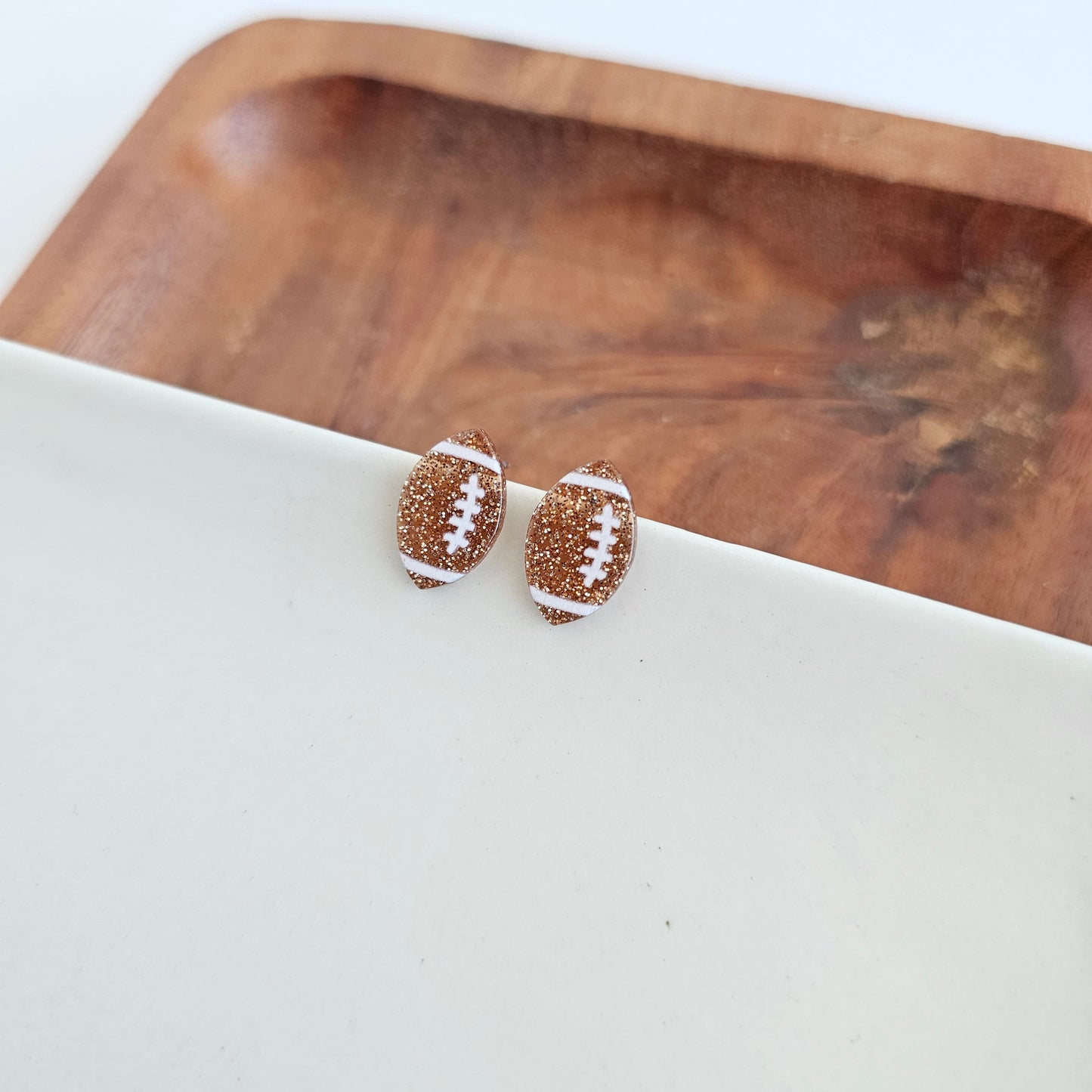 Glitter Football Studs by Spiffy & Splendid - The Cheeky Wink