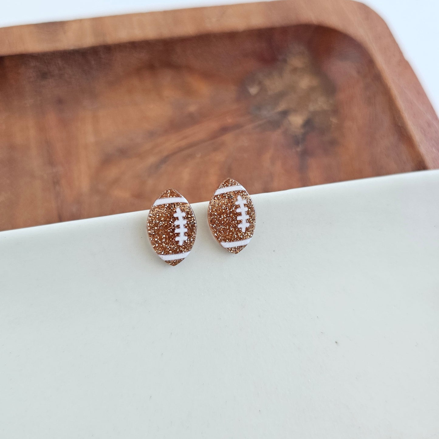 Glitter Football Studs by Spiffy & Splendid - The Cheeky Wink