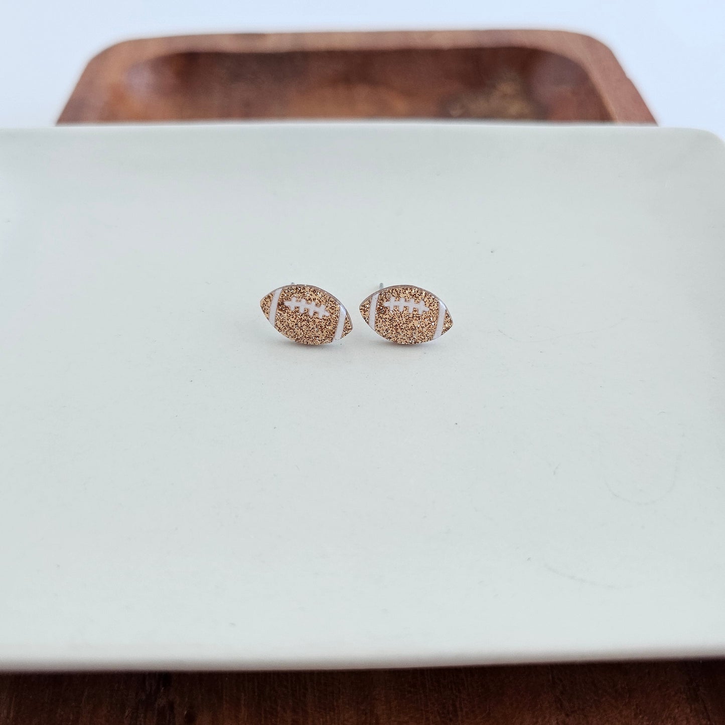 Glitter Football Studs by Spiffy & Splendid - The Cheeky Wink