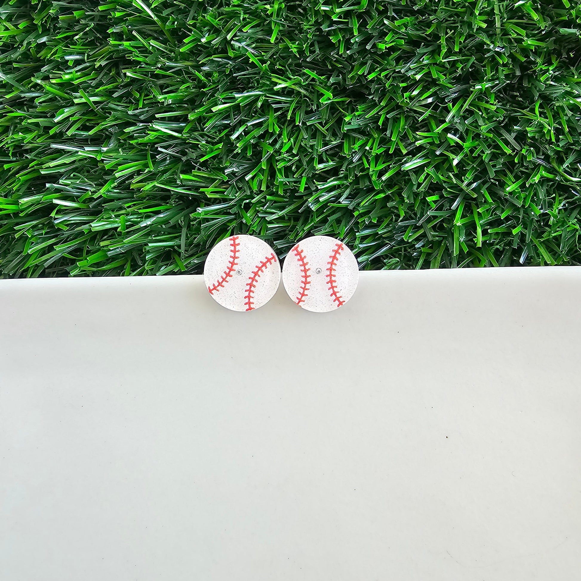 Glitter Baseball Studs by Spiffy & Splendid - The Cheeky Wink