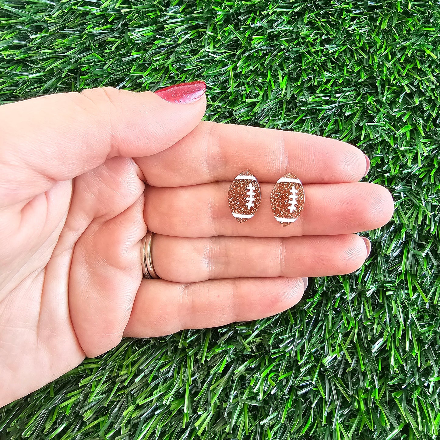 Glitter Football Studs by Spiffy & Splendid - The Cheeky Wink