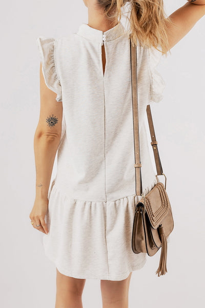 Baylor Flutter Sleeve Crew Neck Shift Dress by Threaded Pear