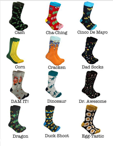 cRAZY sockS for MeN by Threaded Pear