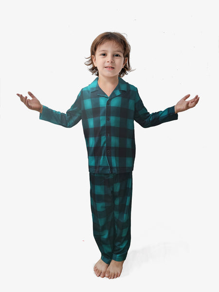 Boy Plaid Shirt and Pants Set