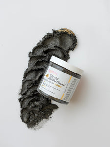 24K Gold & Activated Charcoal Sugar Scrub by AMINNAH