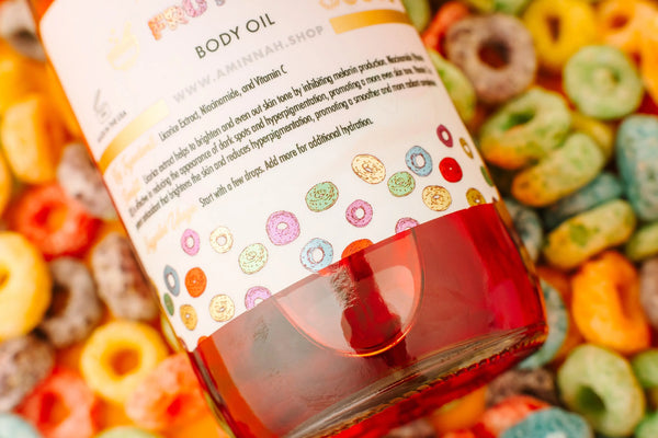 "Frut Loops" Body Oil by AMINNAH AMINNAH