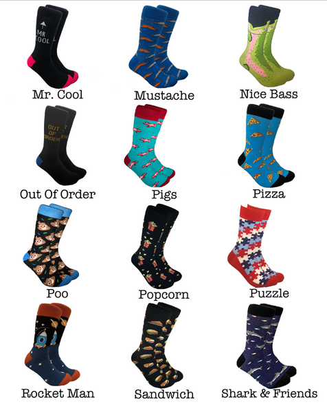 cRAZY sockS for MeN by Threaded Pear