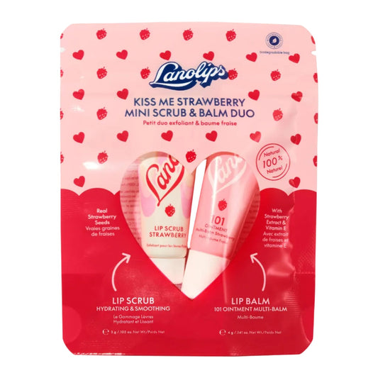 Kiss Me Strawberry Mini Scrub & Balm