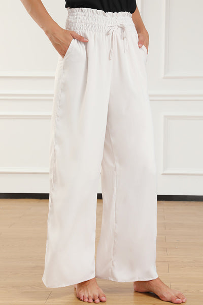 Kendra Smocked High Waist Wide Leg Pants by Threaded Pear