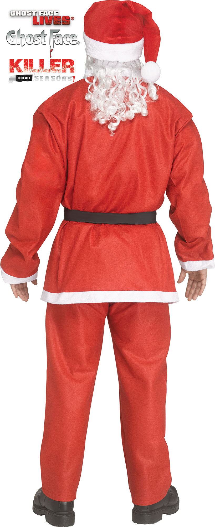 Pub Crawl Santa Ghost Face Scream Adult Costume Plus Size