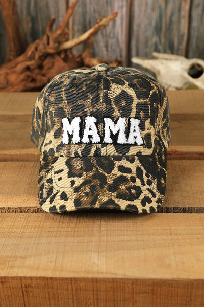 Leopard MAMA Baseball Cap by Threaded Pear