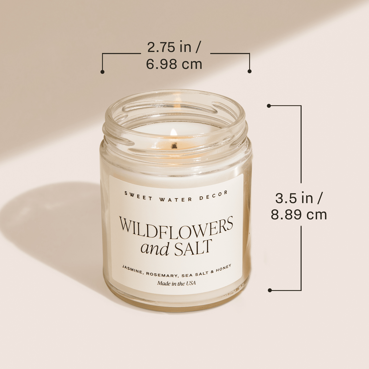 Best Teacher Ever Soy Candle - Clear Jar - 9 oz (Salt and Sea)