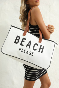 Ryan Beach Please Canvas Tote by Threaded Pear