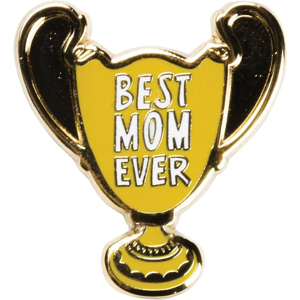 Best Mom Ever Trophy Enamel Pin and Card by The Bullish Store - The Cheeky Wink