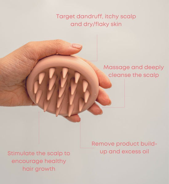 Scalp Scrubber [Exfoliator & Massage Brush] by Dreambox Beauty