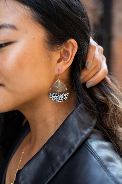 Ava Earrings - Black Dot by Spiffy & Splendid