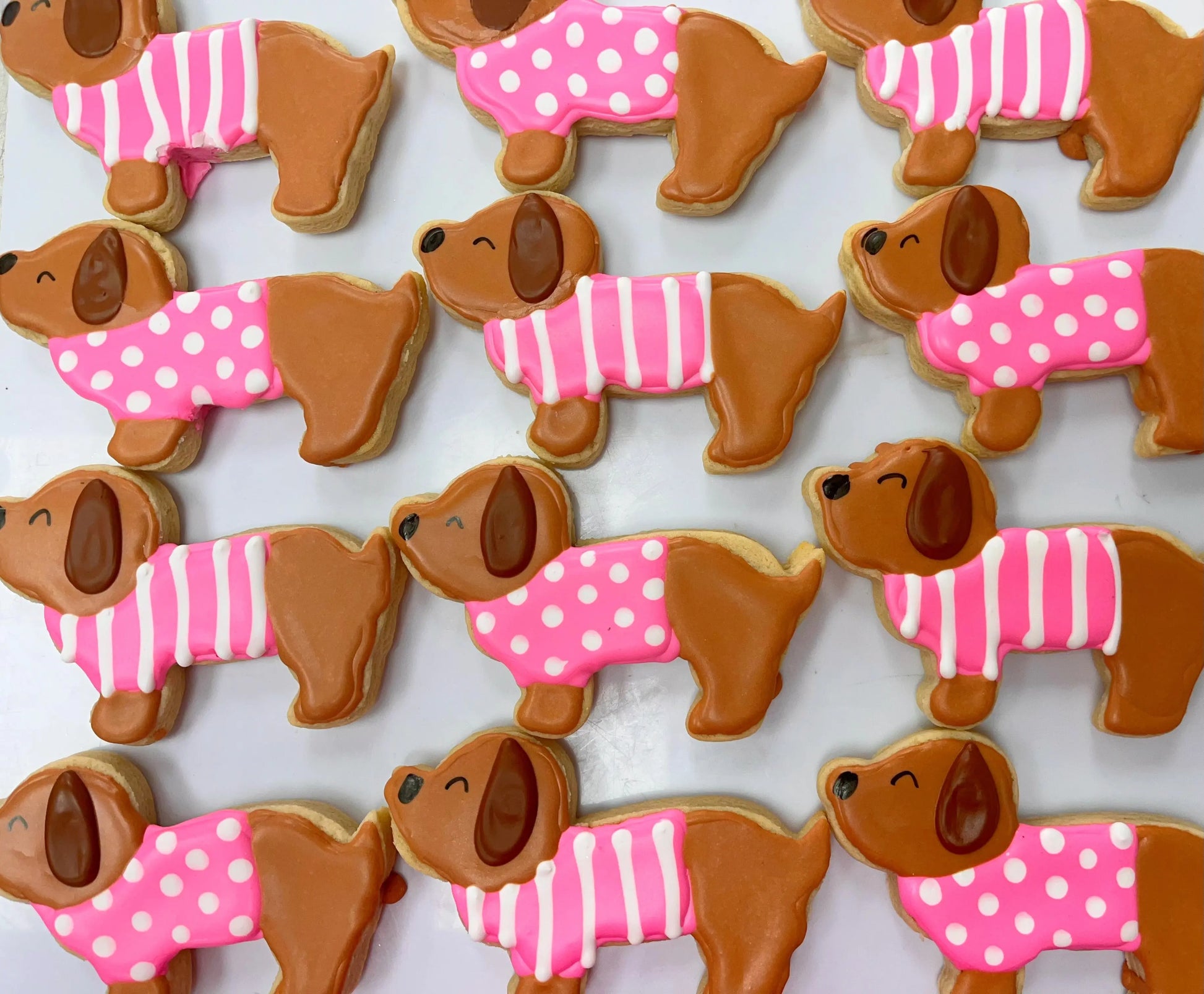 Dog Shaped Cookies | Dachshund Sugar Cookies | The Cheeky Wink